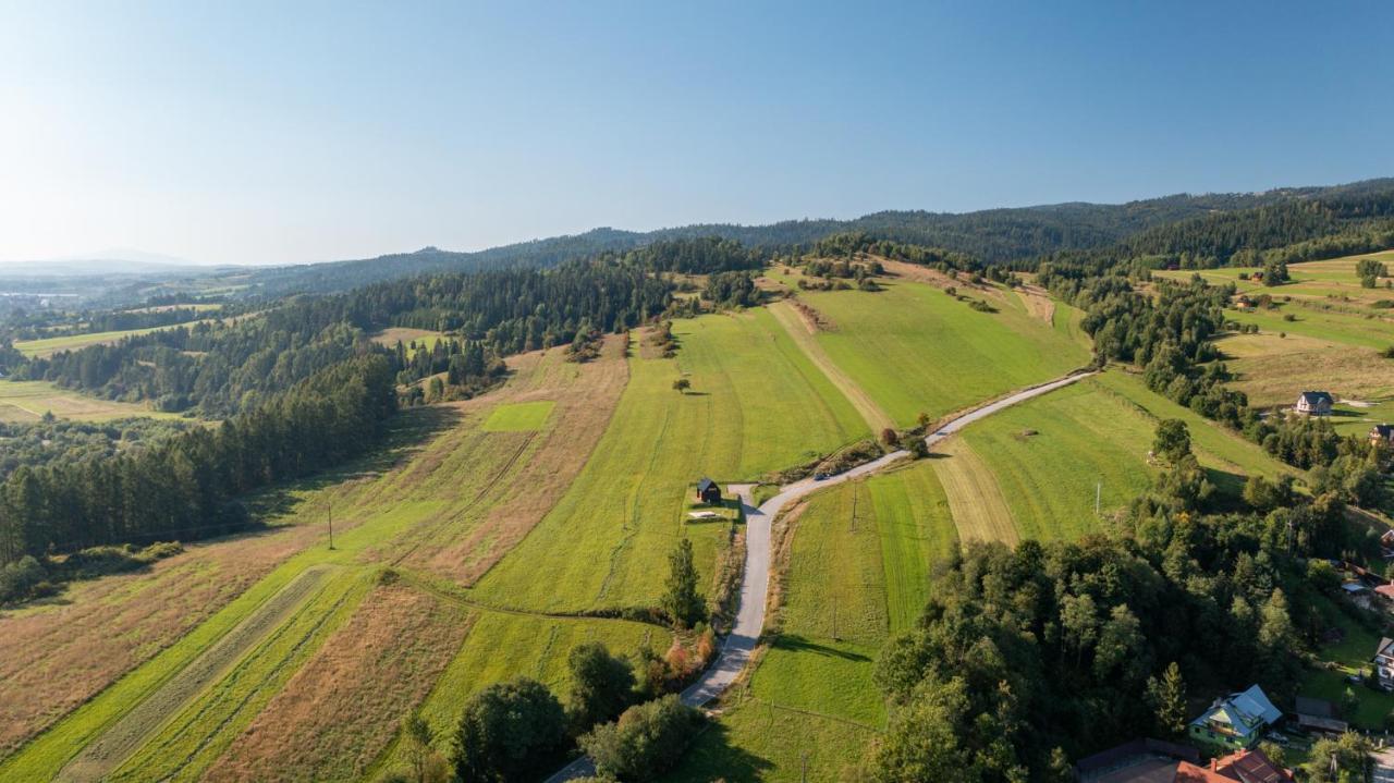 Przystan Nad Listepka Domek Nowoczesna Stodola Z Widokiem Na Tatry, Gorce I Pieniny Лопушна Екстериор снимка
